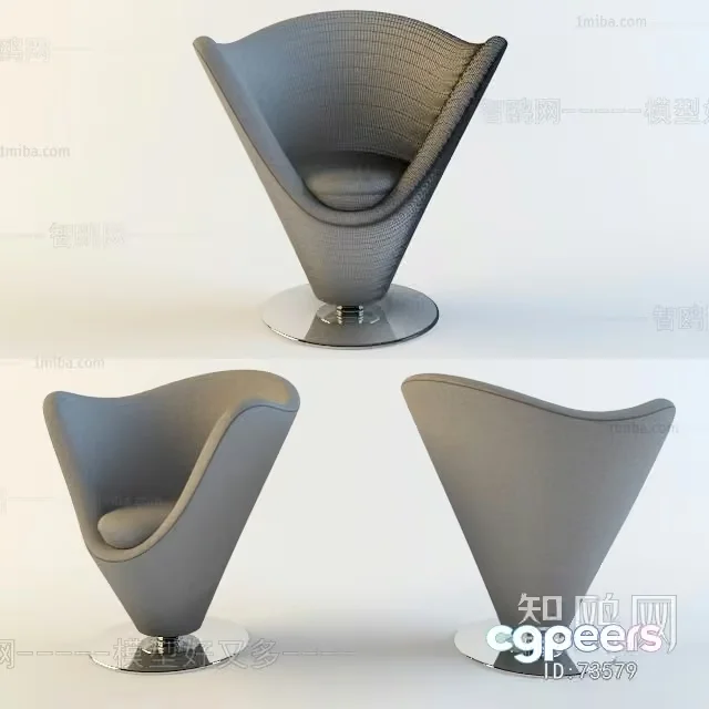 Modern Grey Chair 3D Model – 19318 – VRAY Render