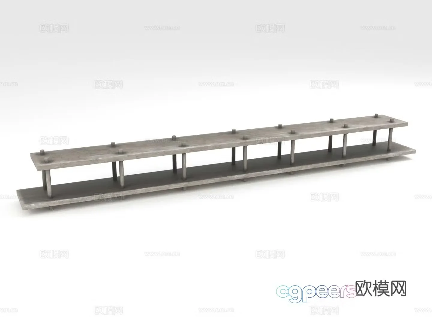 Storage rack shelf display rack floor stand 3D model
