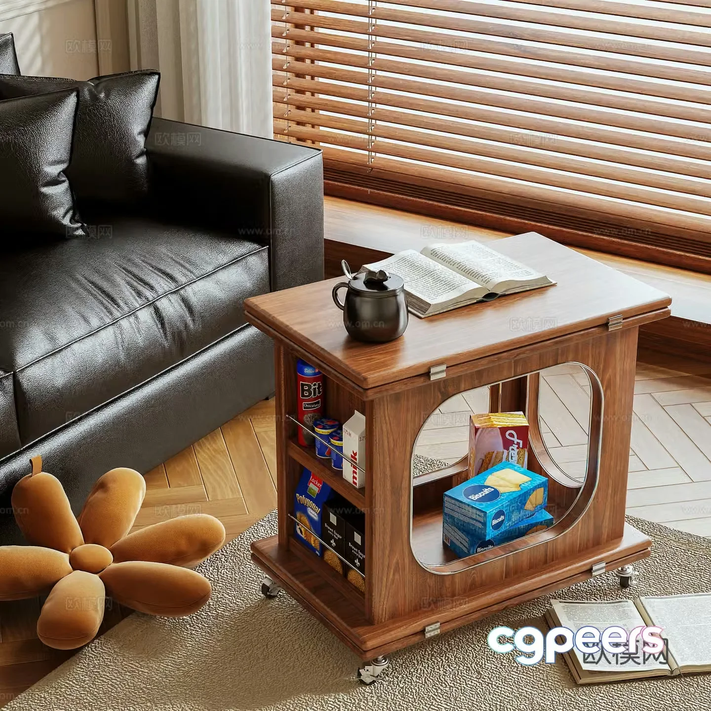 Side table Coffee table 3d model