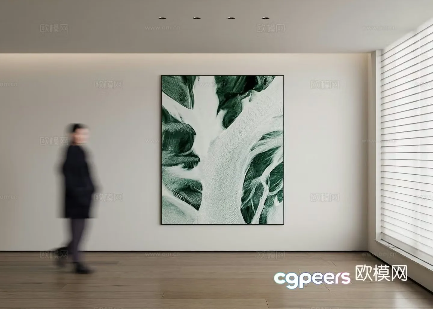Modern decorative painting 3d model