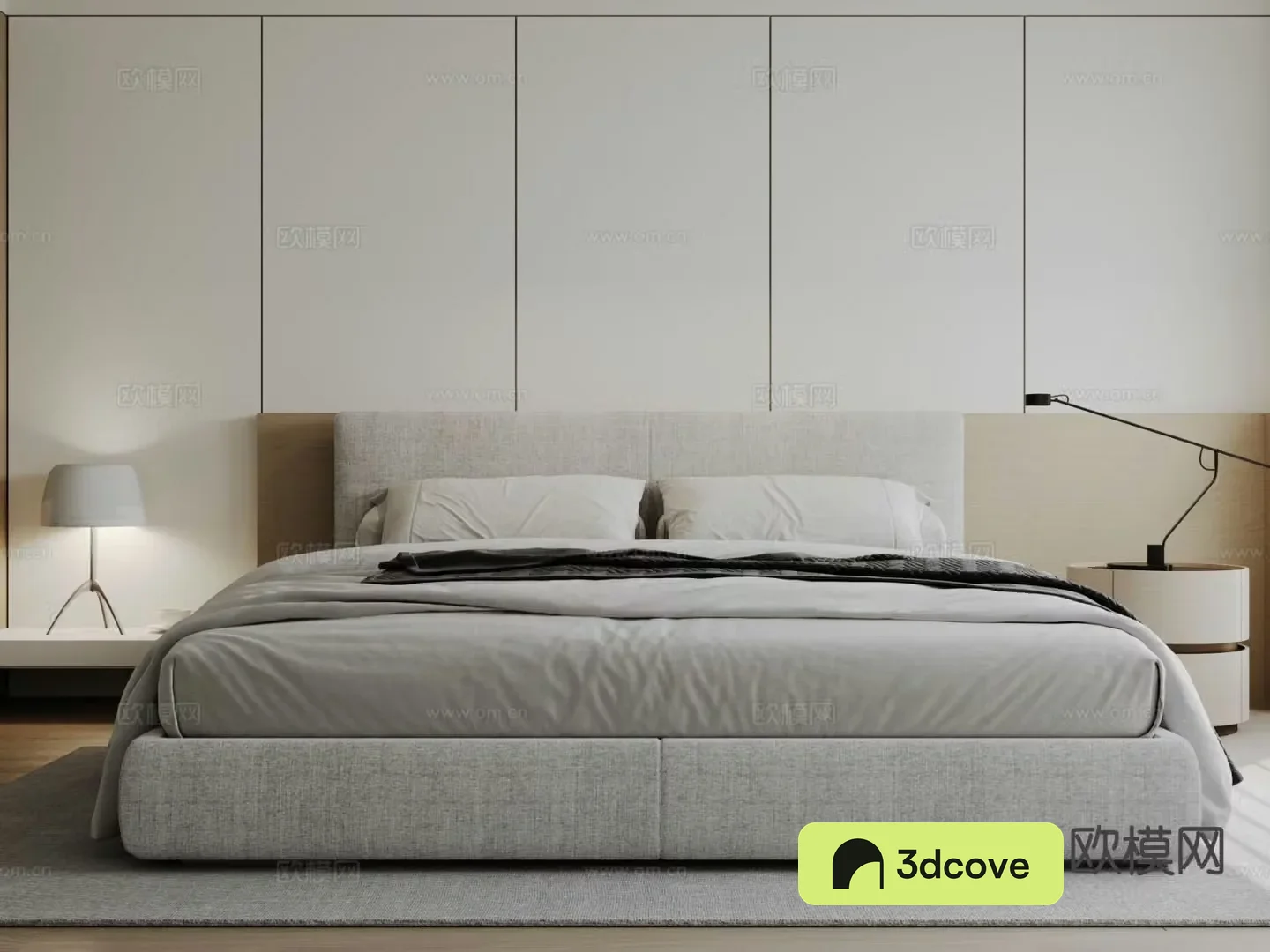 Modern double bed