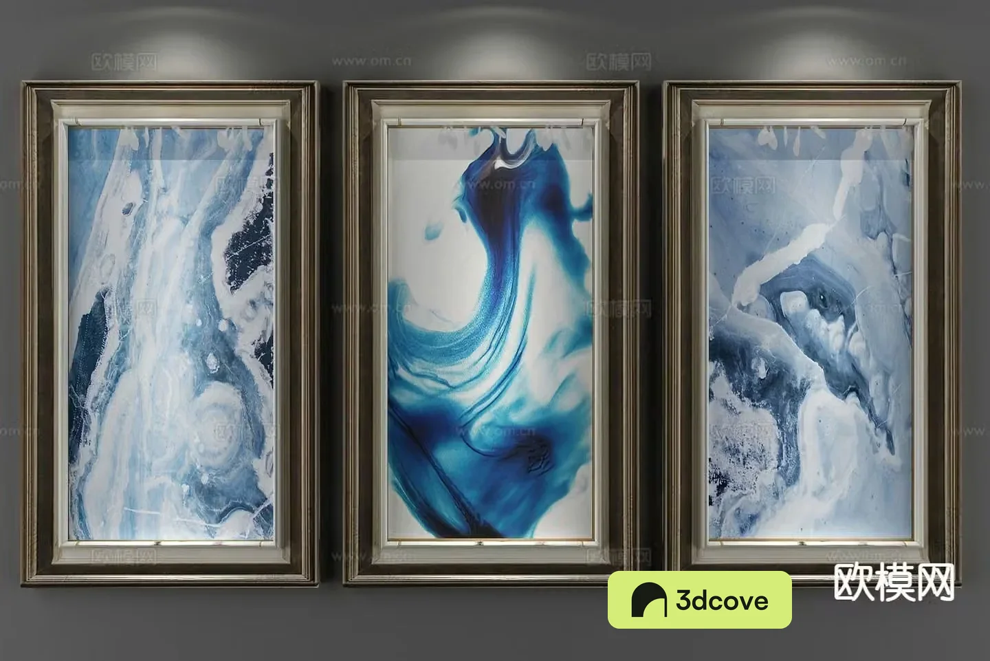 New Chinese style decorative painting gradient hanging painting