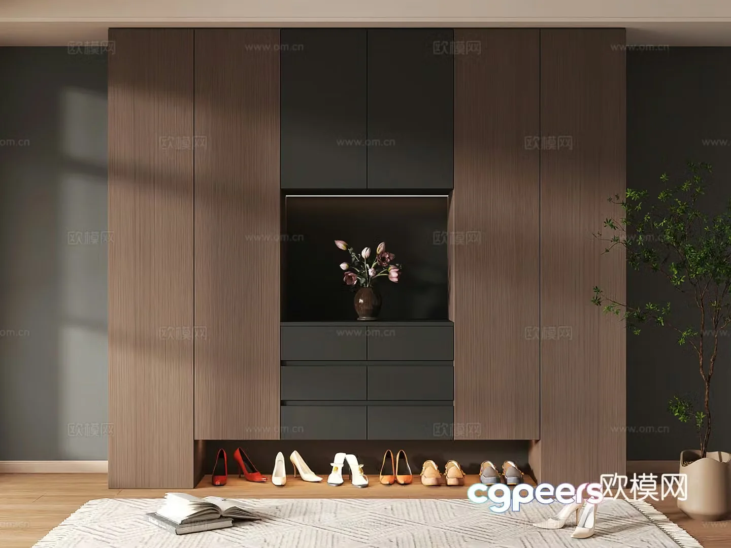 Shoe cabinet design shoe cabinet partition shoe cabinet porch shoe cabinet home shoe cabinet 3D model