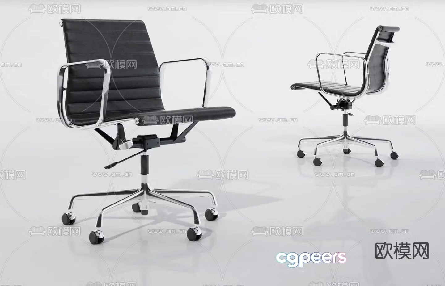 Office chair shift chair staff chair 3d model