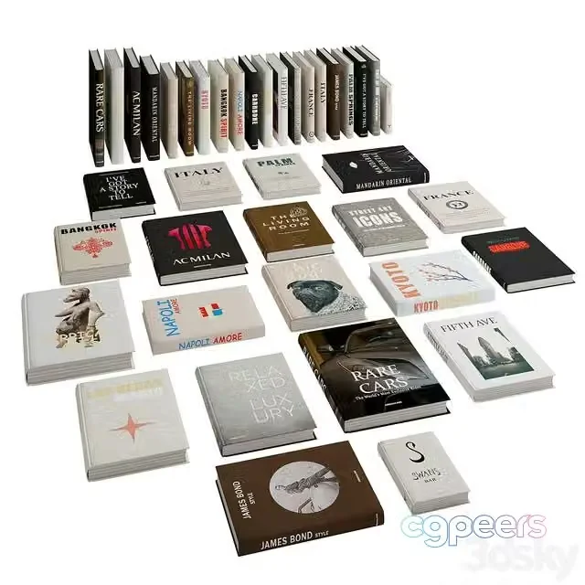 3ds Max Free – Book Collection 02-Assoulin Coffee Table Books