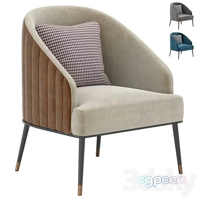 3ds Max Free – Armchair SHELBY