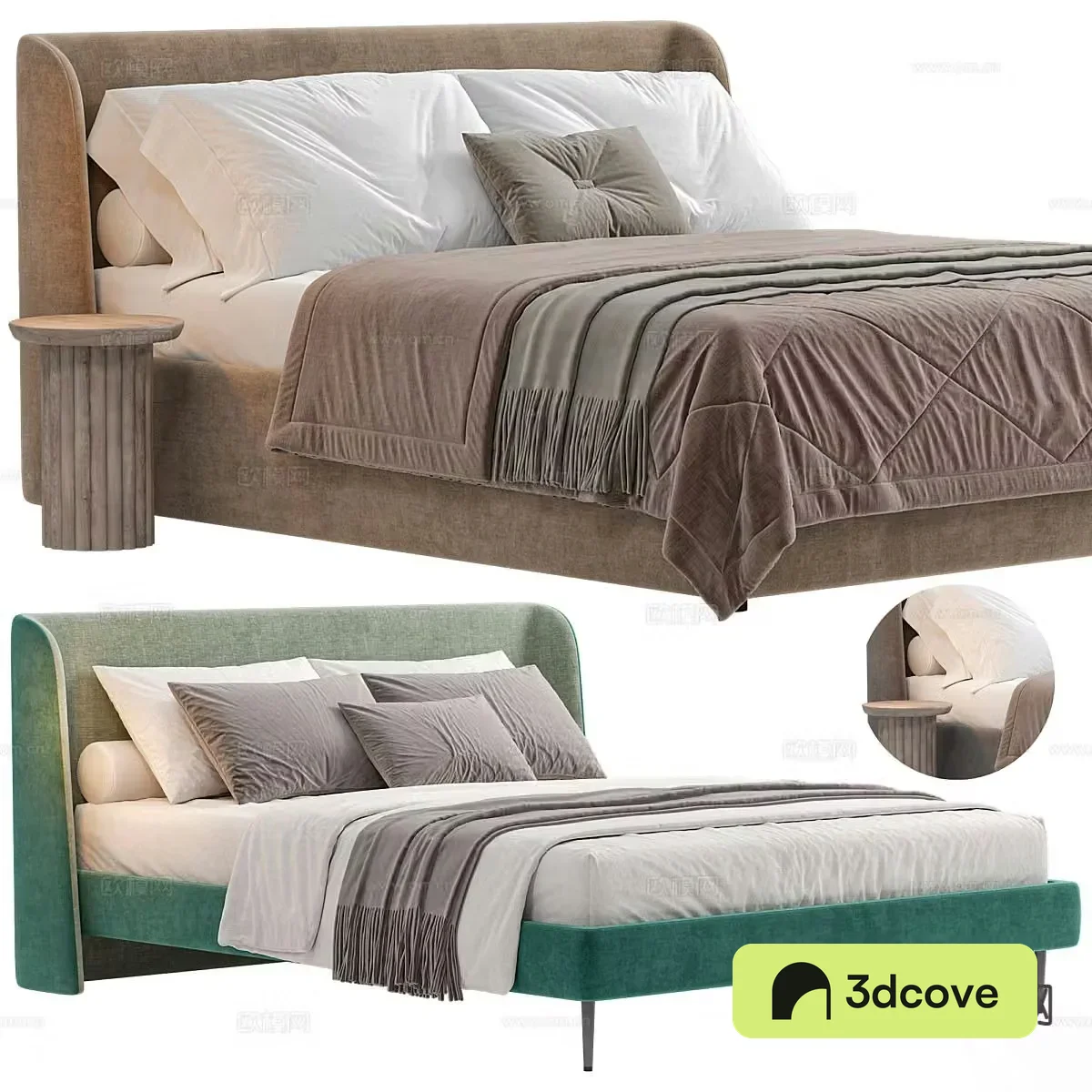 Modern double bed