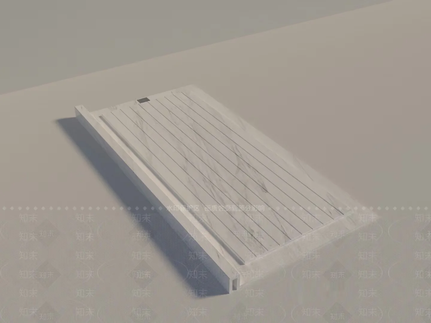 Simple White Door 3D Model – 3490 – VRAY Render