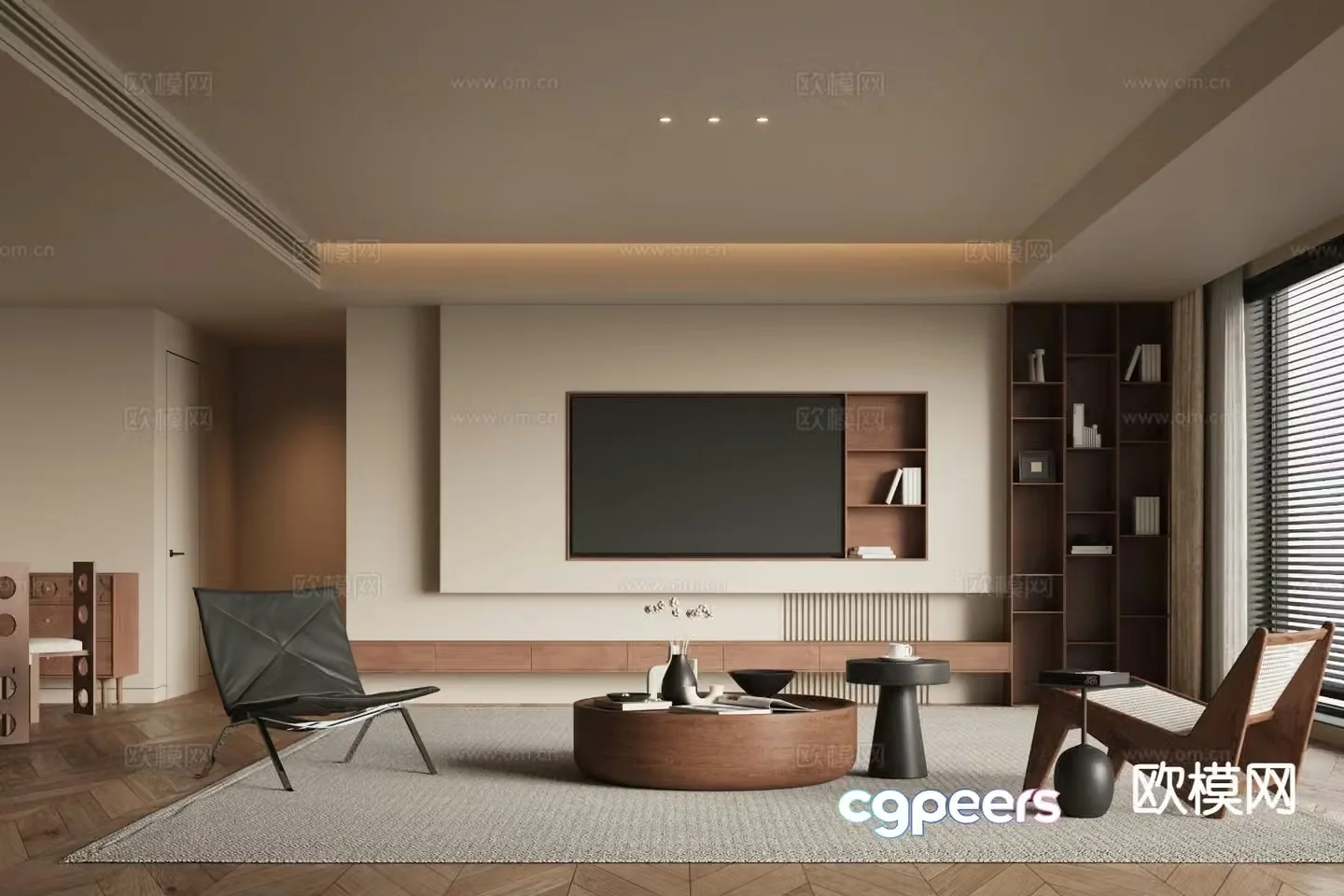 Medieval style living room 3D model