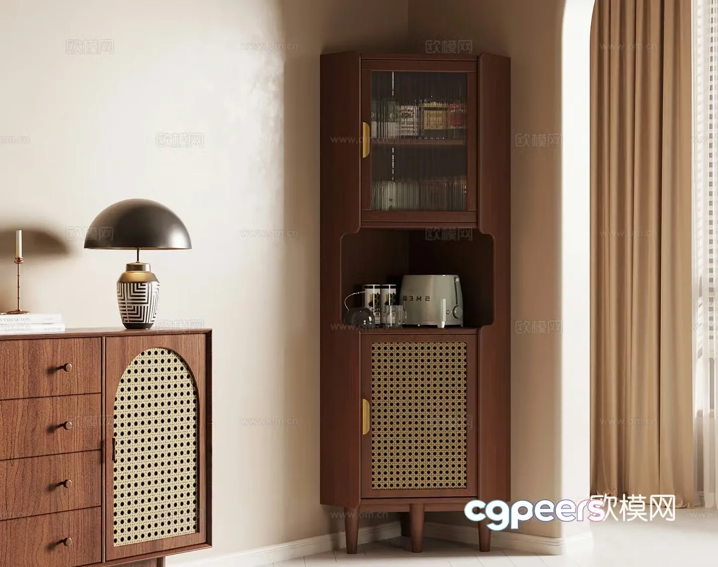 012 corner cabinet French corner cabinet porch cabinet 3D model
