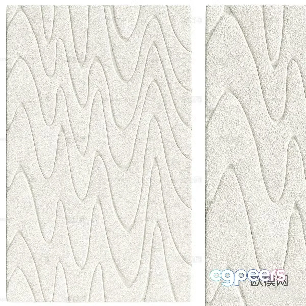 Modern Impala woven carpet 3d model