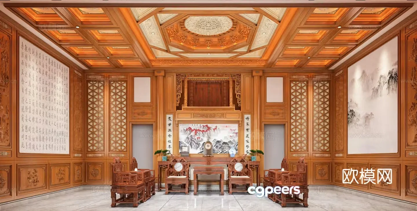 Classical Chinese style 3D model