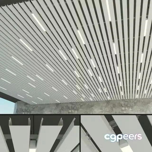 3ds Max Free – Suspended ceiling rack. 8
