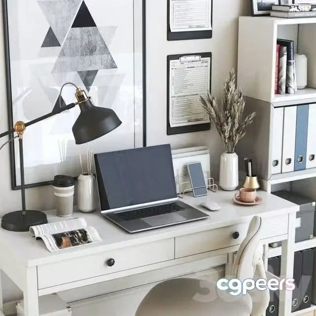3ds Max Free – IKEA office workplace 30