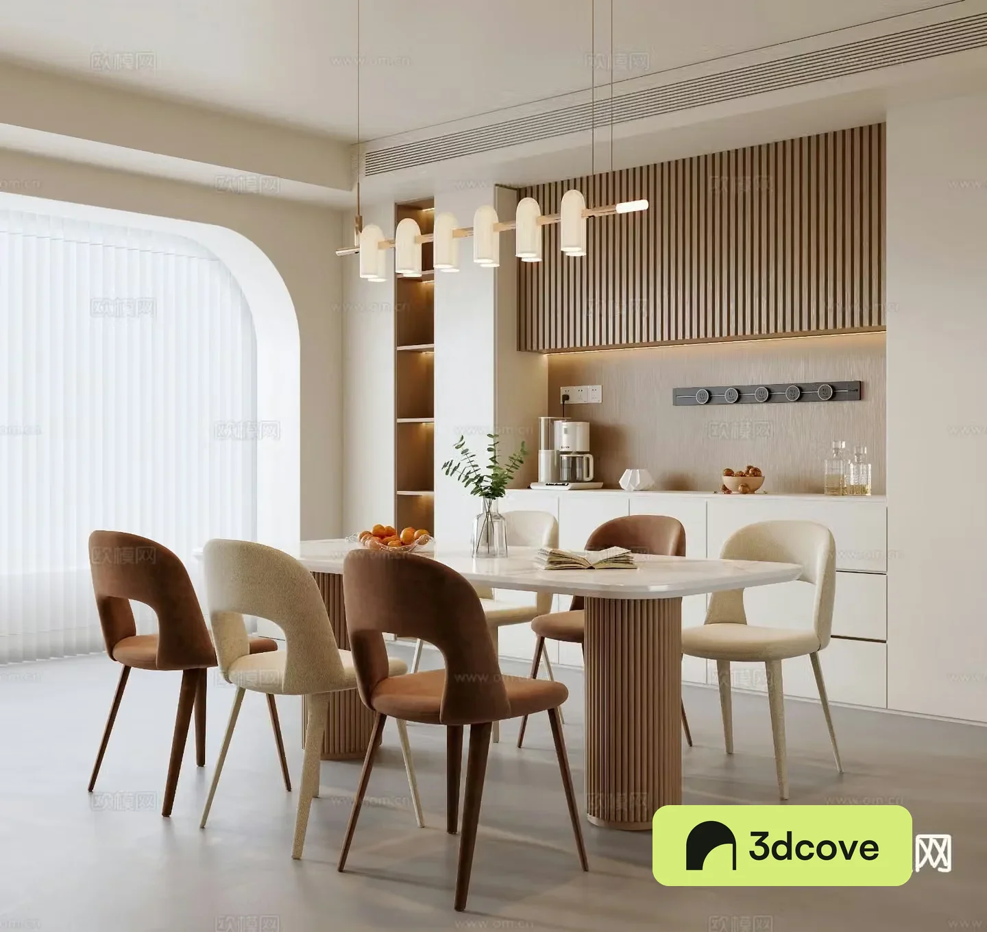 Cream style restaurant