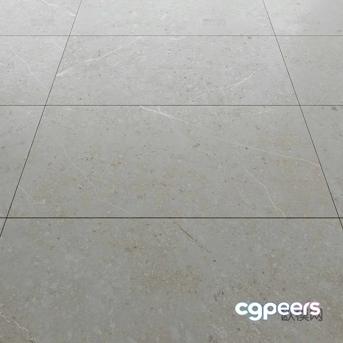 New Chinese style volcanic white ceramic tiles 3D model