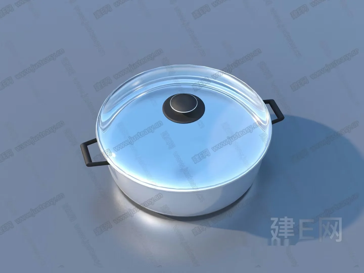 A Pot With A Lid 3D Model – 6848 – VRAY Render