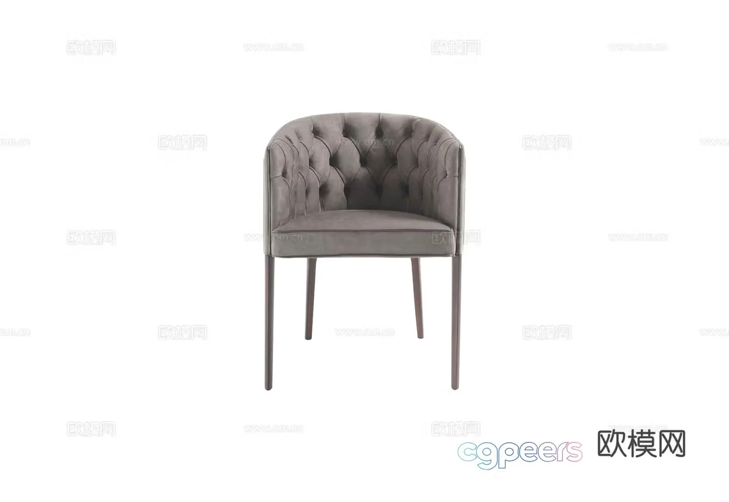 VittoriaFrigerio Single chair Chair 3d model