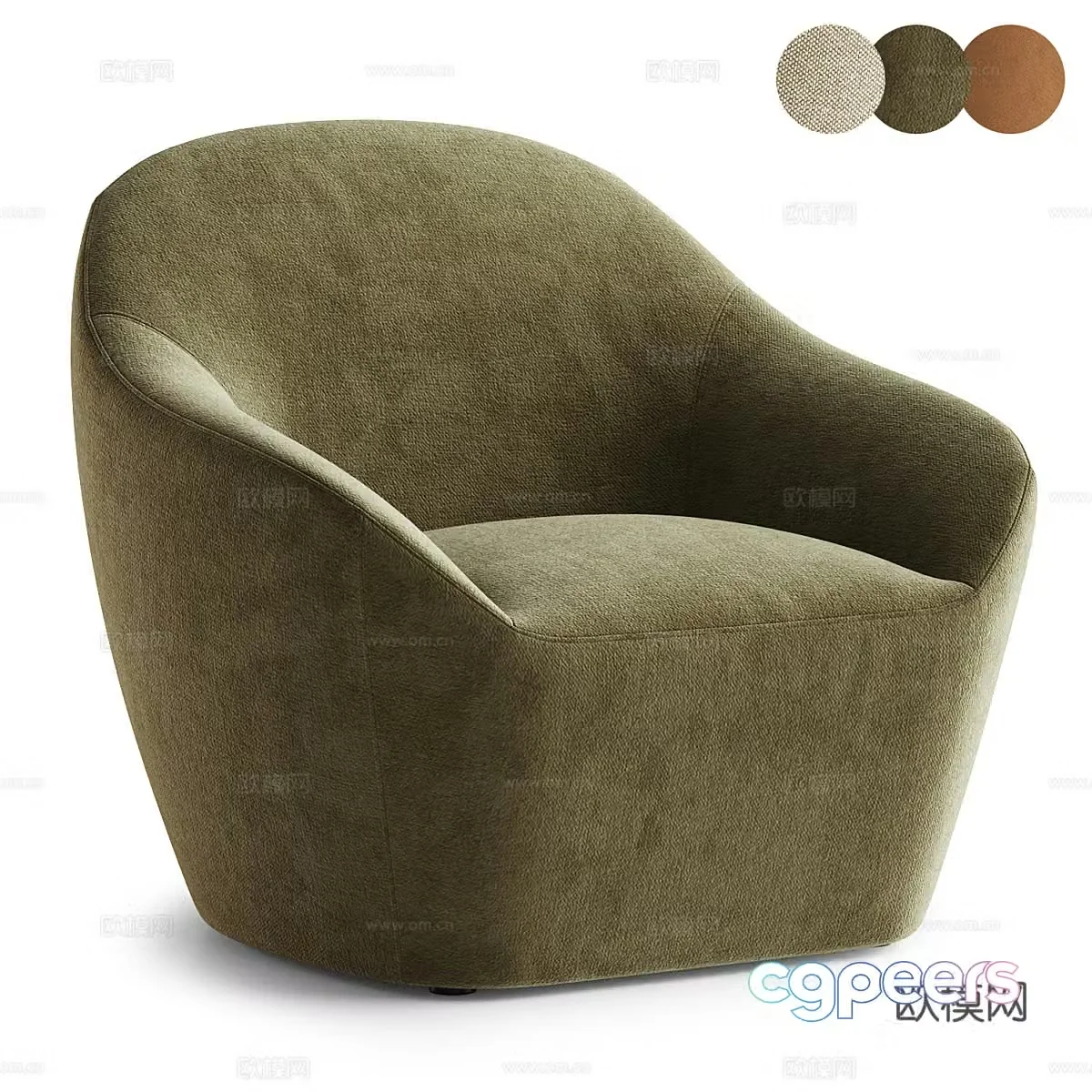 Modern Italian Becca casual sofa 3d model
