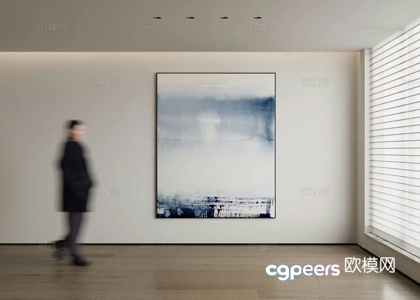 Modern decorative painting 3d model
