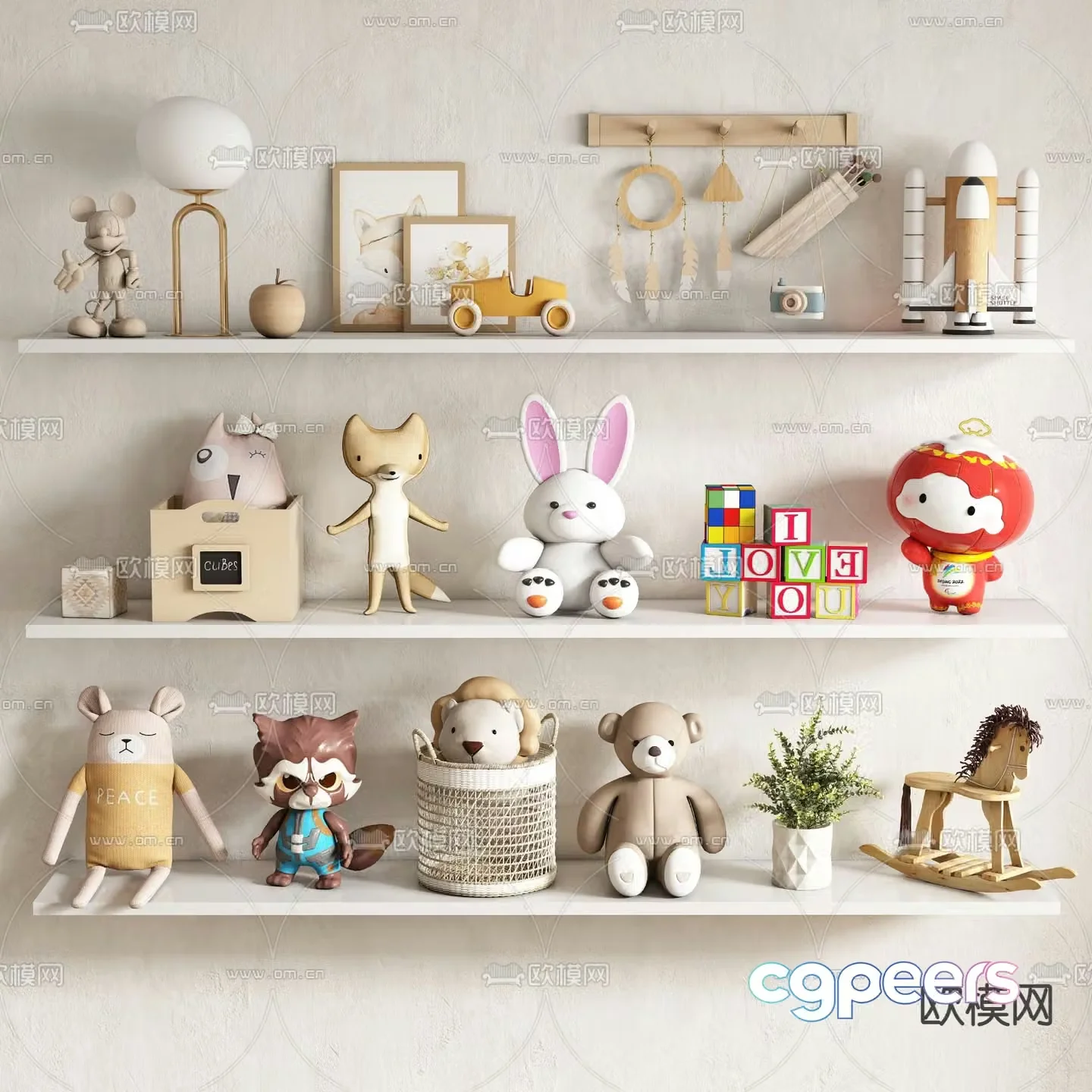 Children’s ornaments dolls toys doll 3d model