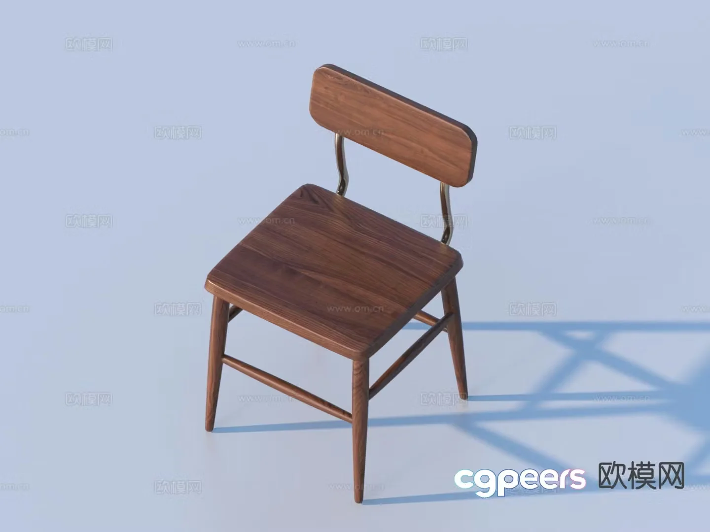 Wabi-sabi chair single chair dining chair 3d model