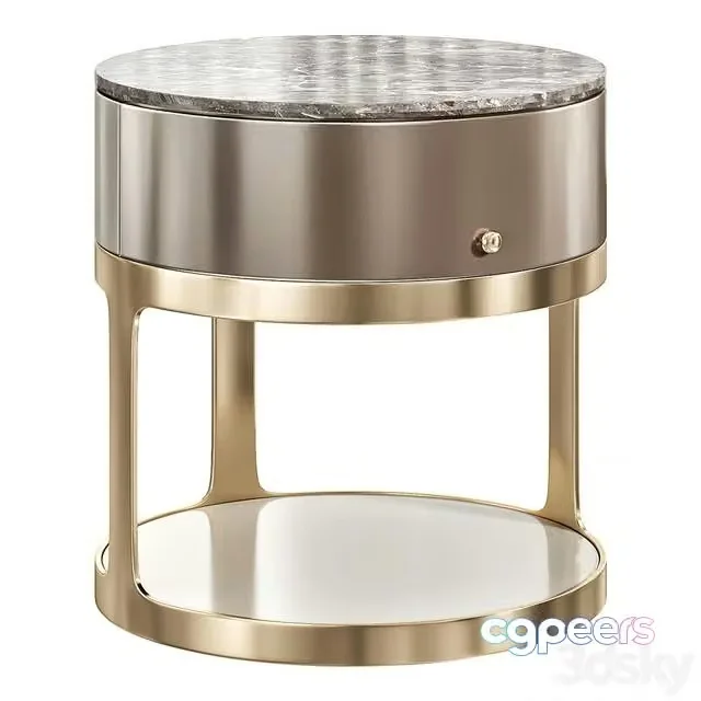 3ds Max Free – MEDALLION BEDSIDE TABLE by luxurylivinggroupv