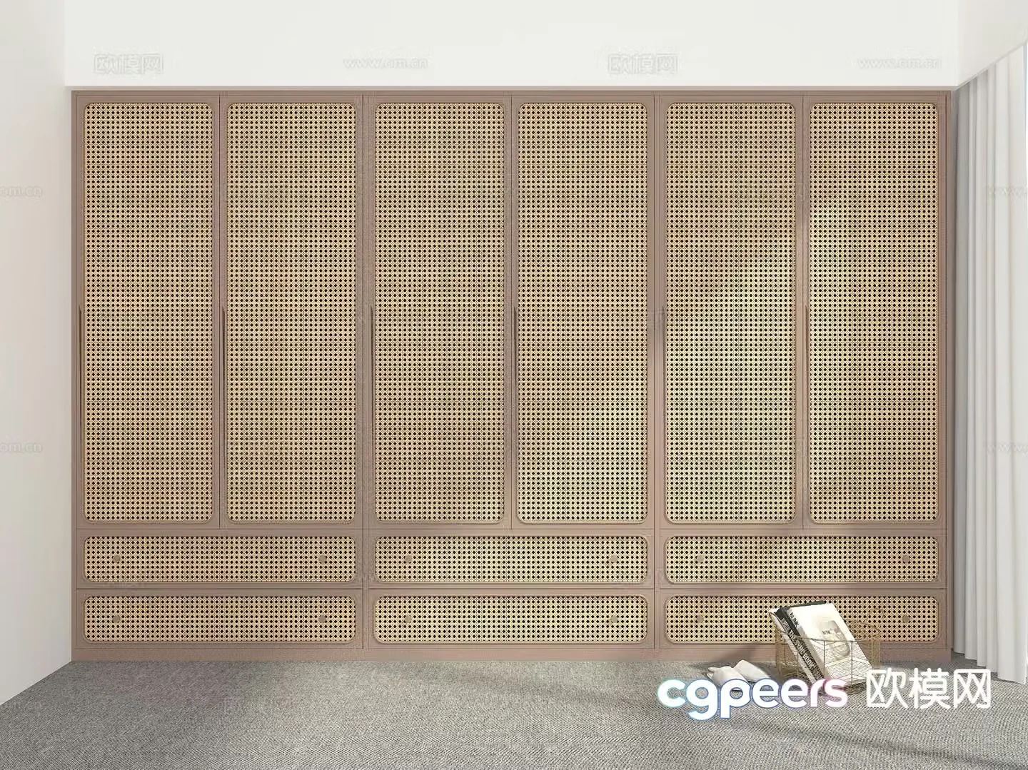 Modern wardrobe 3d model