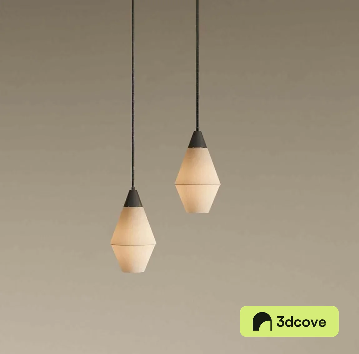 Two Hanging Light Fixtures