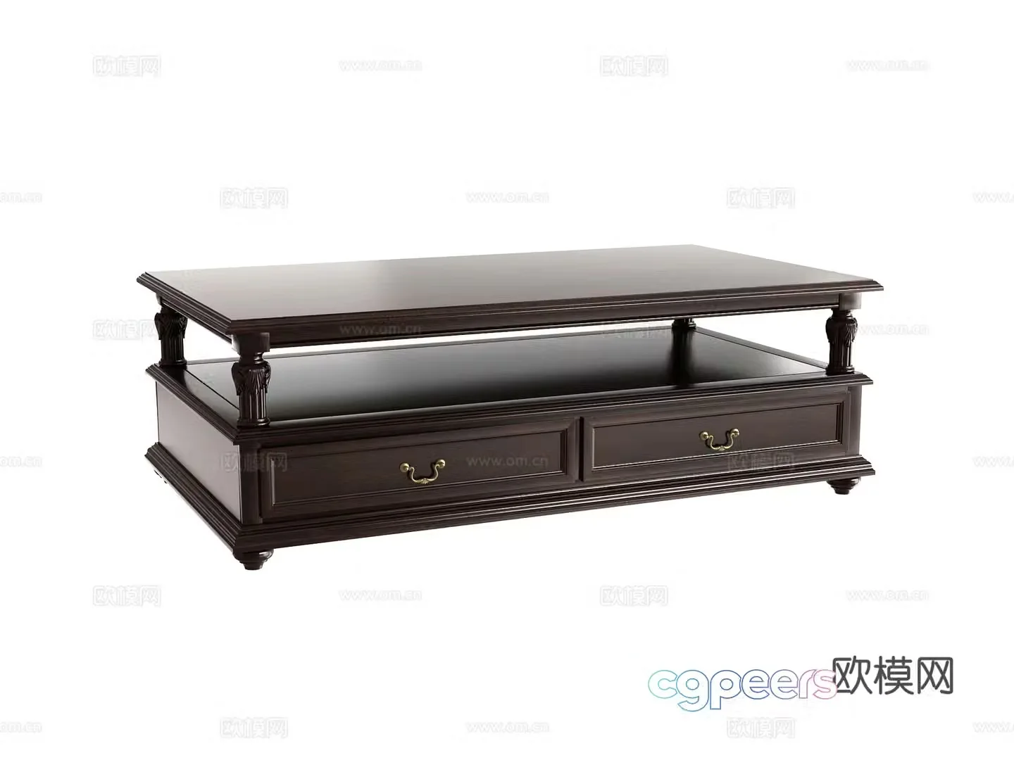 American coffee table 3d model