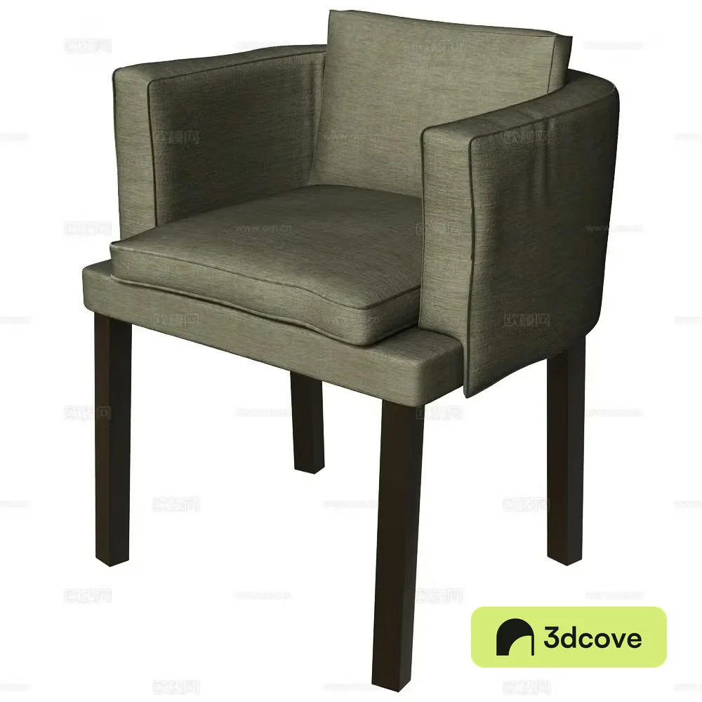 Villevenete modern single chair Italian dining chair Fabric dining chair Armchair