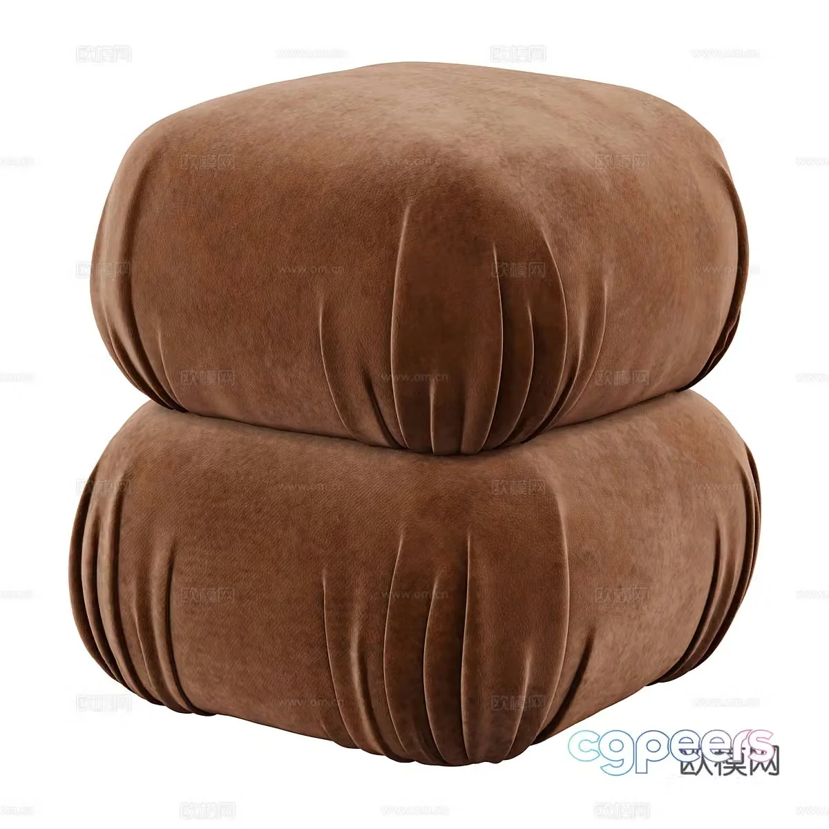 Modern sofa stool fabric sofa stool dressing stool shoe changing stool footstool low stool 3D model