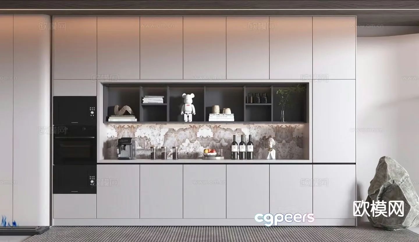Modern sideboard 3d model