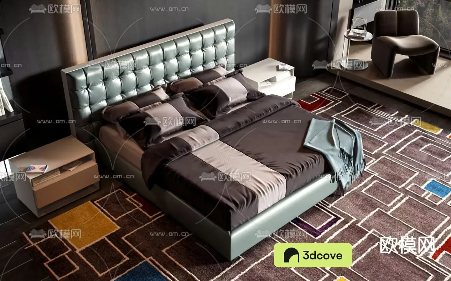 Commercial bed double bed