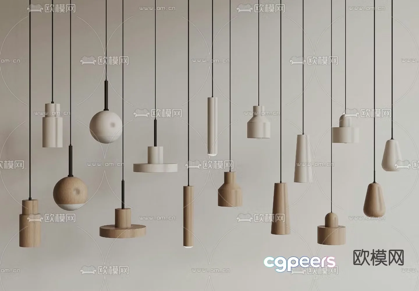 Creative small chandelier 3d model