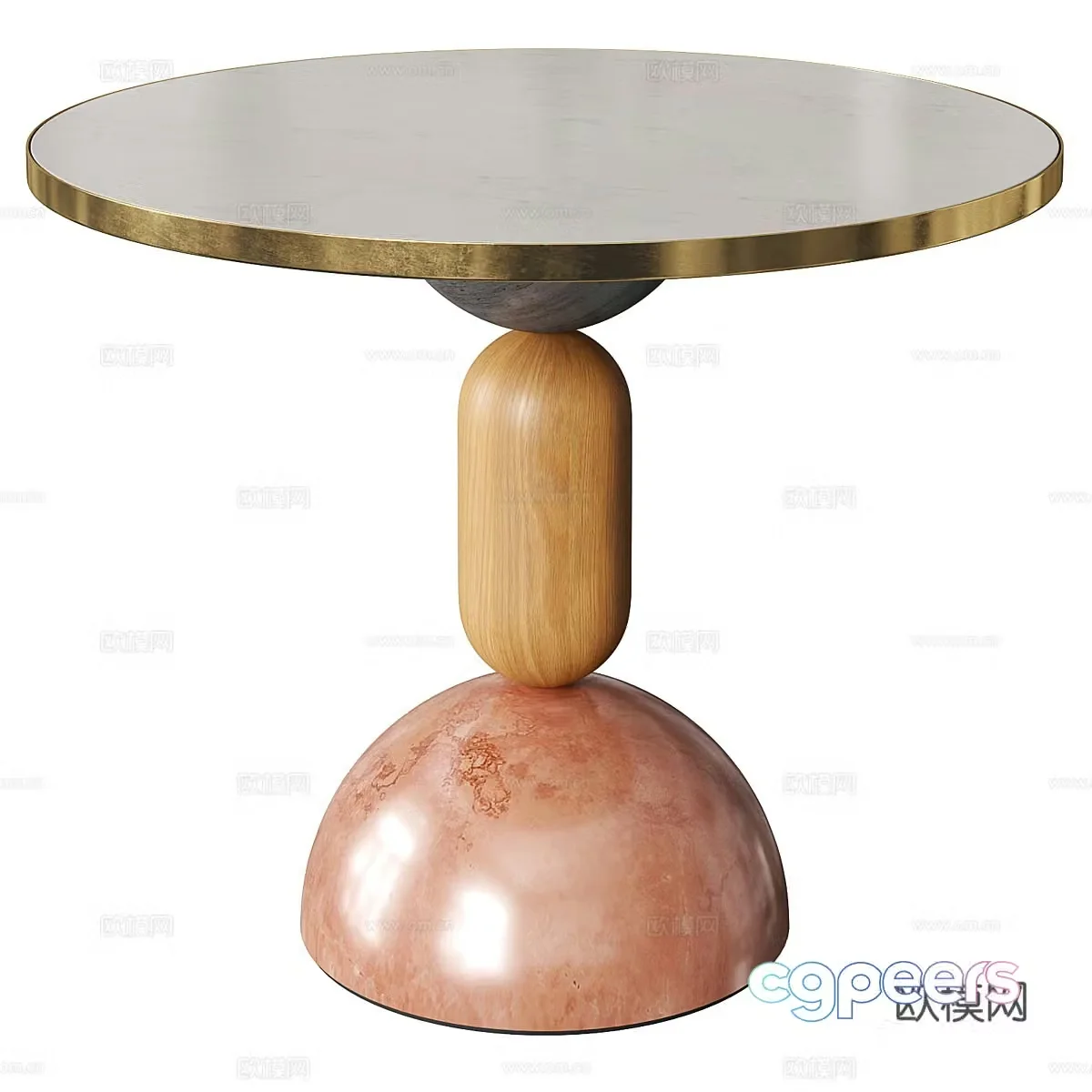 Art side table Creative side table Stone side table Stone coffee table Round side table Round side table Bedside 3D model