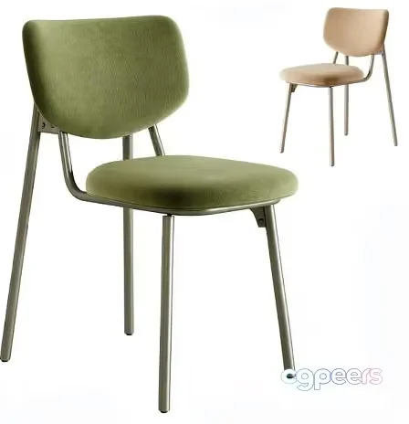 Green Velvet Chair 3D Model – 19598 – VRAY Render