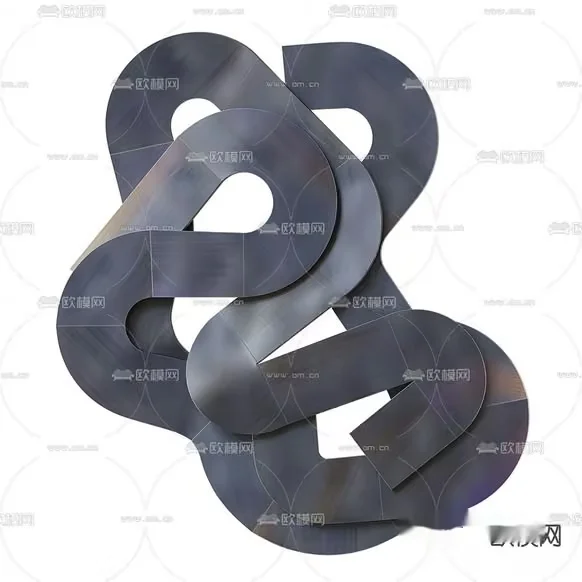 Abstract Art Piece 3D Model – 10544 – VRAY Render
