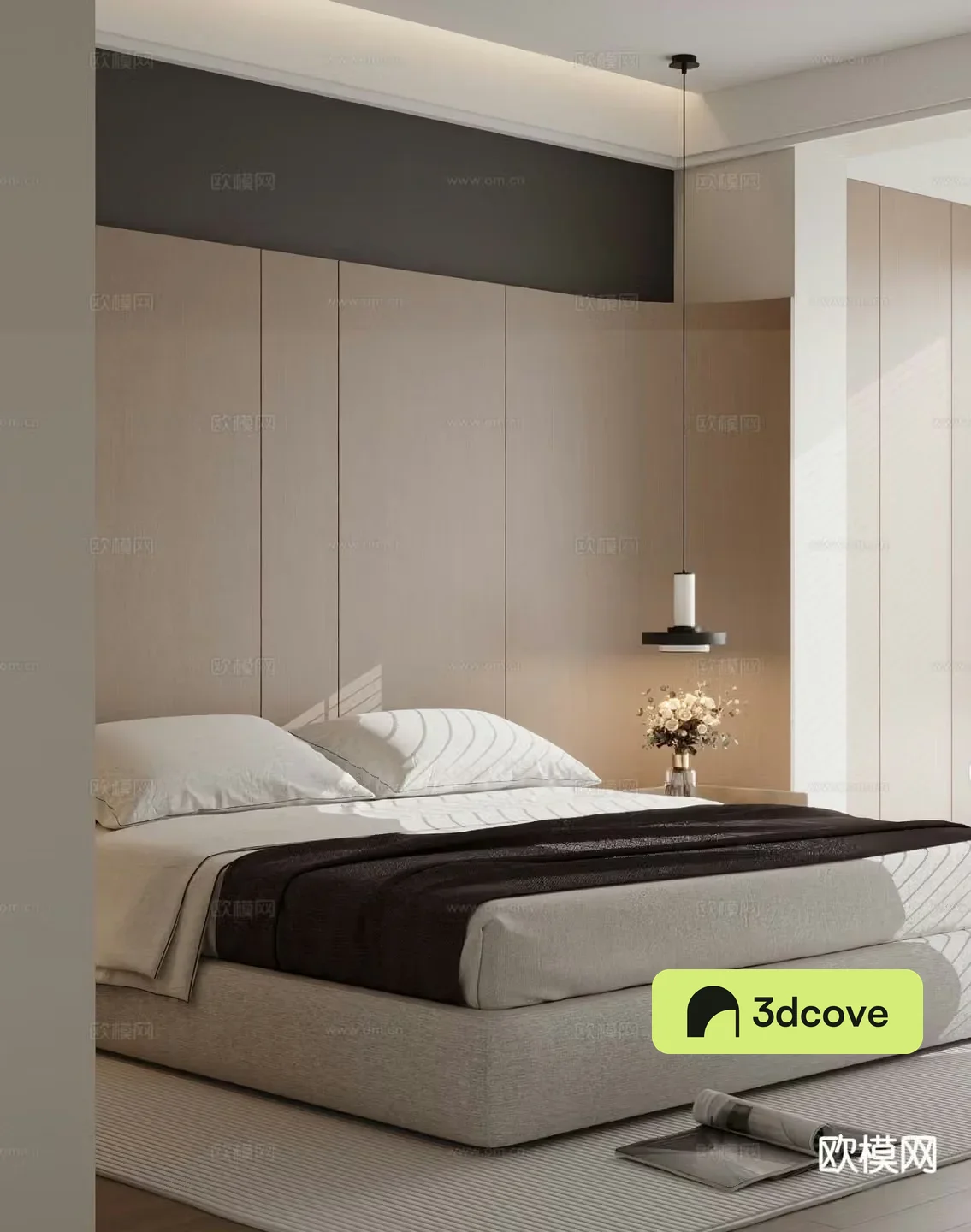 Modern double bed