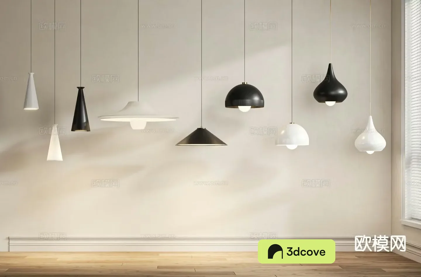 Modern art chandelier bedside chandelier