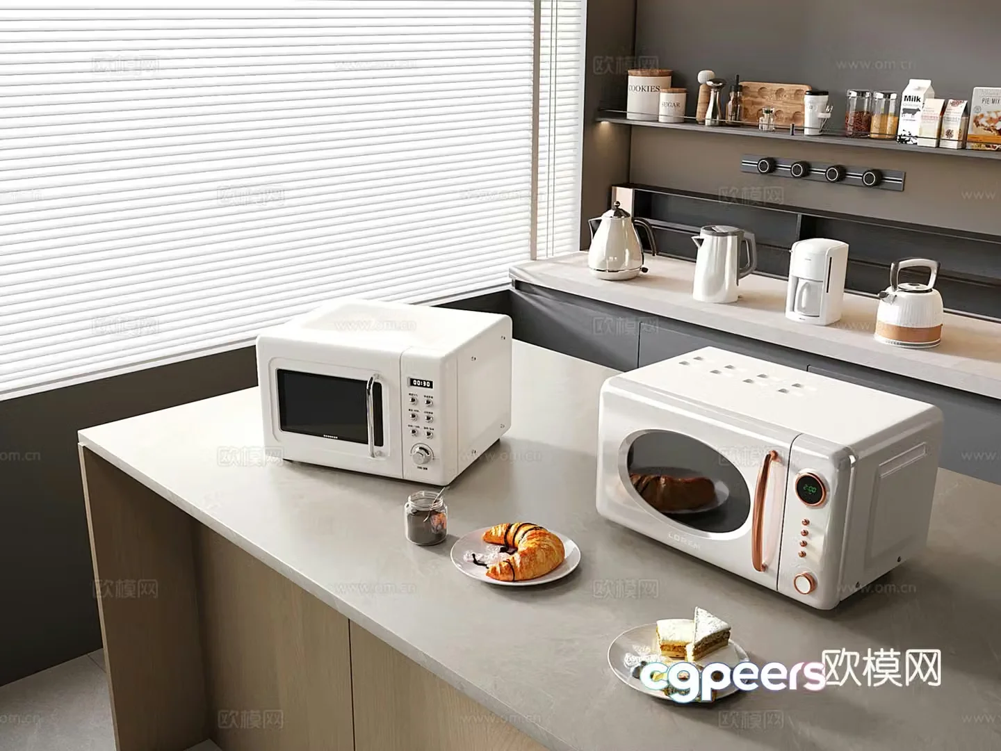 French Oven Microwave 3D Model