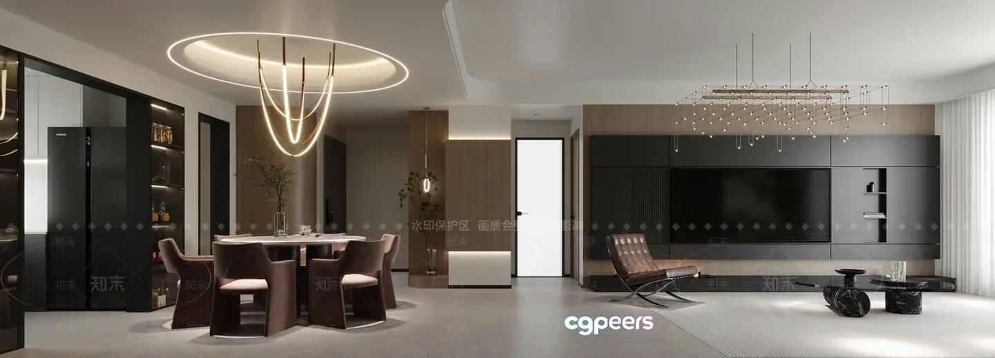 Modern Living Room 3D Model – 22333 – VRAY Render