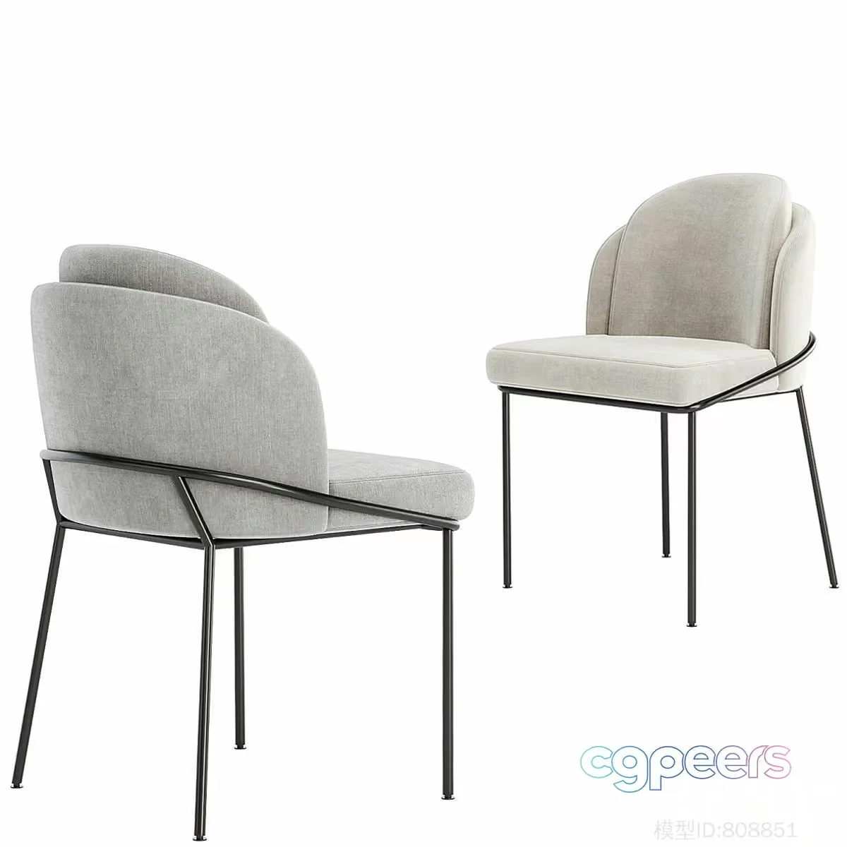 Modern Grey Chair 3D Model – 23094 – CORONA Render