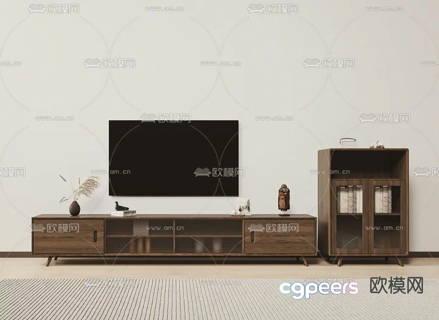 Nordic TV cabinet 3d model