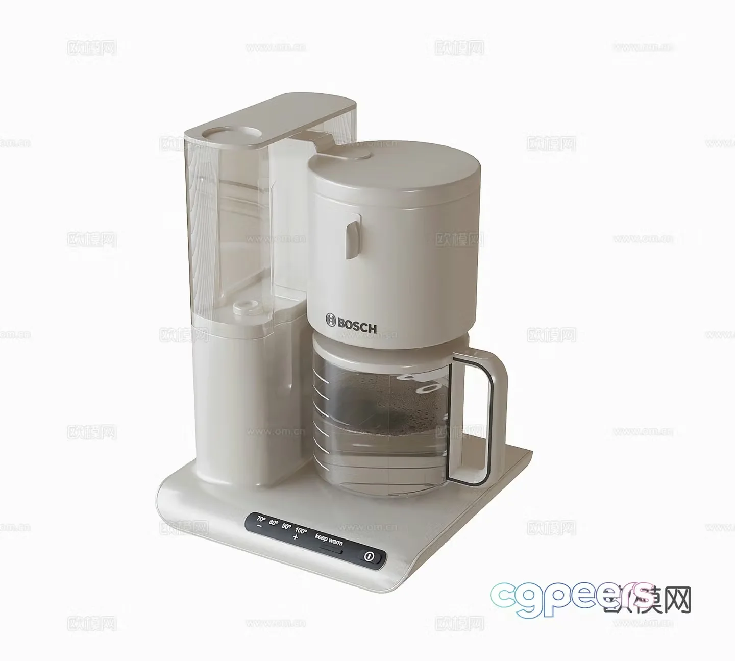 Modern constant temperature kettle electric kettle 3d model