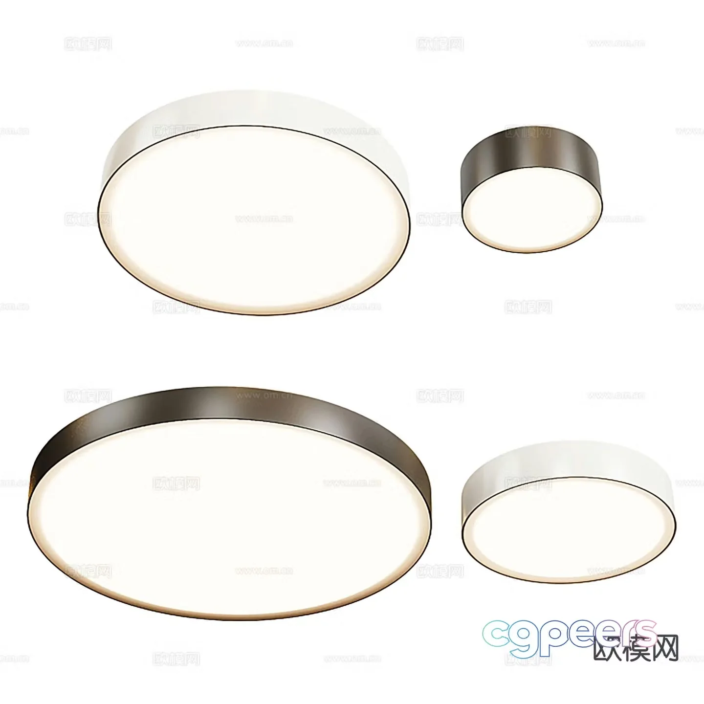 Zon modern ceiling lamp 3d model by MAYTONI