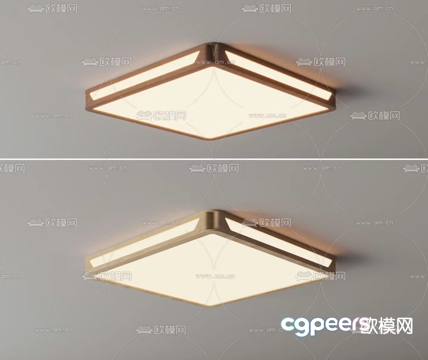 Nordic ceiling lamp bedroom lamp 3d model