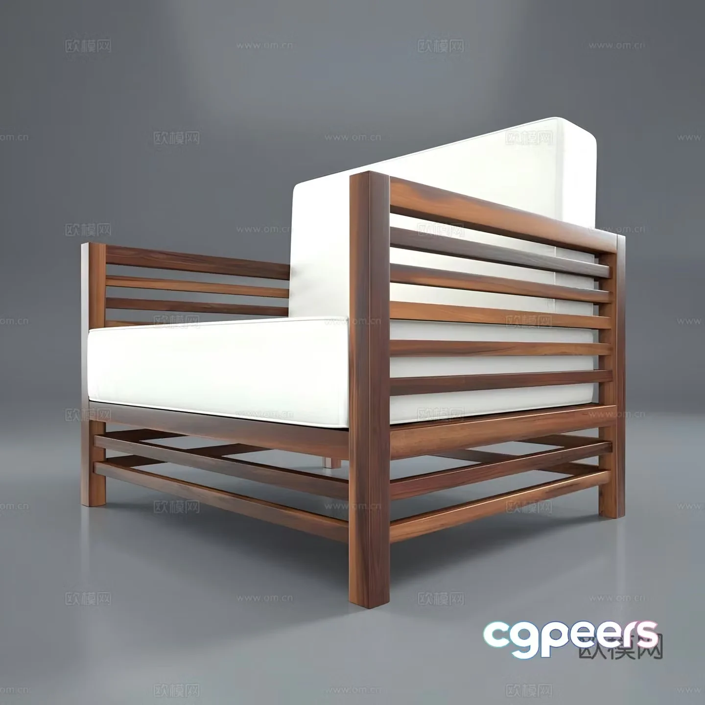 Modern single sofa 3d model