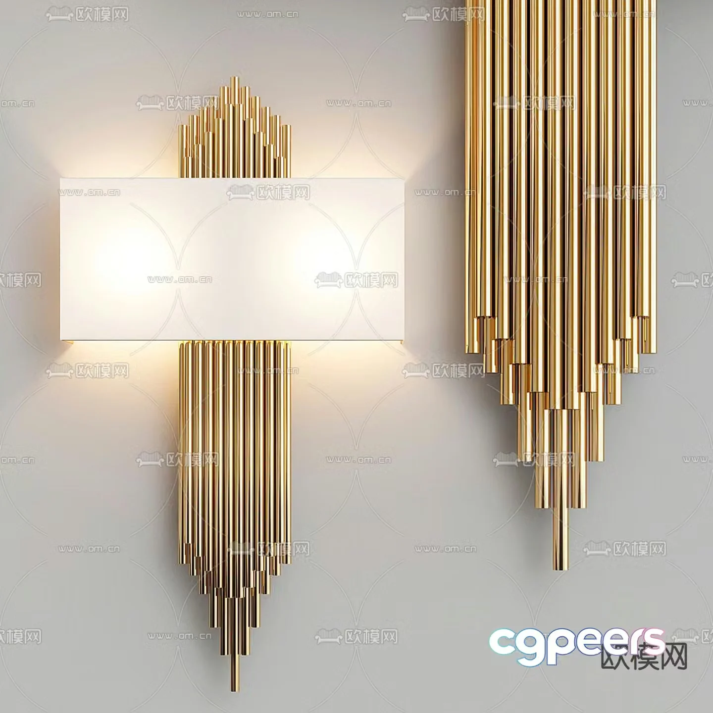Darren wall light 3d model