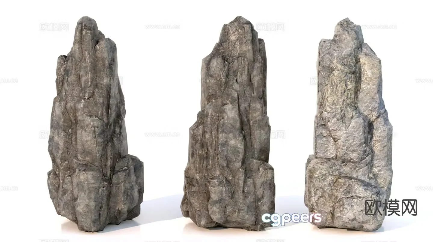 stone rock landscape stone 3d model